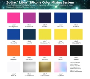 ZODIAC LIBRA SILICONE INK  LIB-2442 BLUE #2 PC